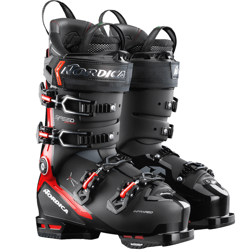 Speedmachine 3 130 S, Nordica Speedmachine 3 130 S BLACK/RED/ANTHRACITE pair side