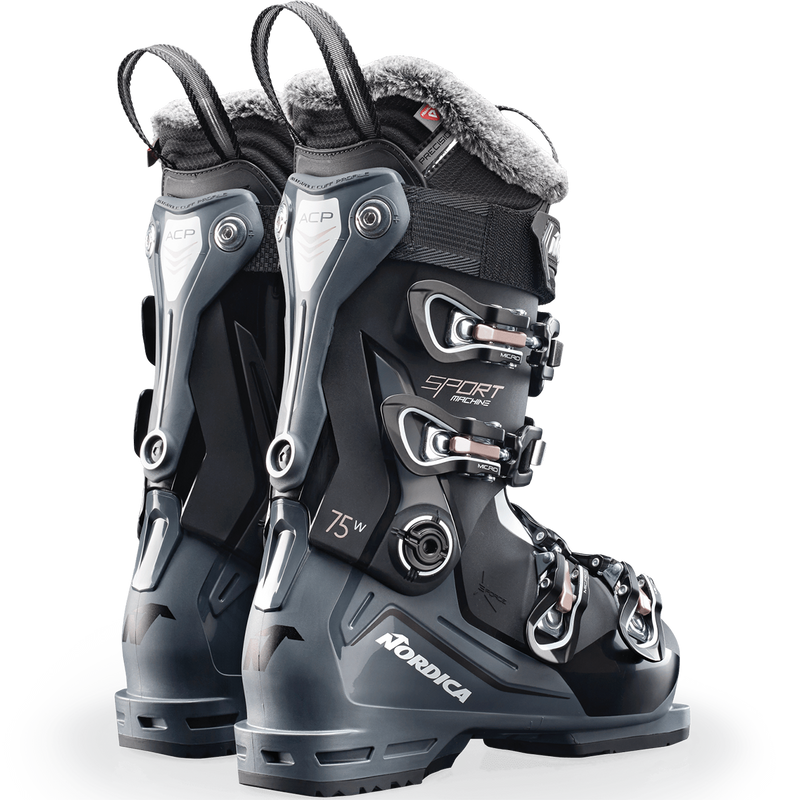 Women's Sportmachine 3 75, Nordica Women's Sportmachine 3 75 Black/Anthracite/Pink pair back