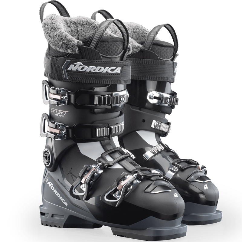 Women's Sportmachine 3 75, Nordica Women's Sportmachine 3 75 Black/Anthracite/Pink pair angle