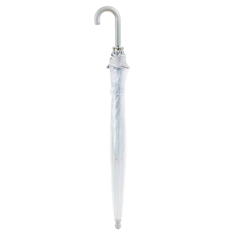Kids Clear Bubble Umbrella, Totes Kids Clear Bubble BUB-Clear folded