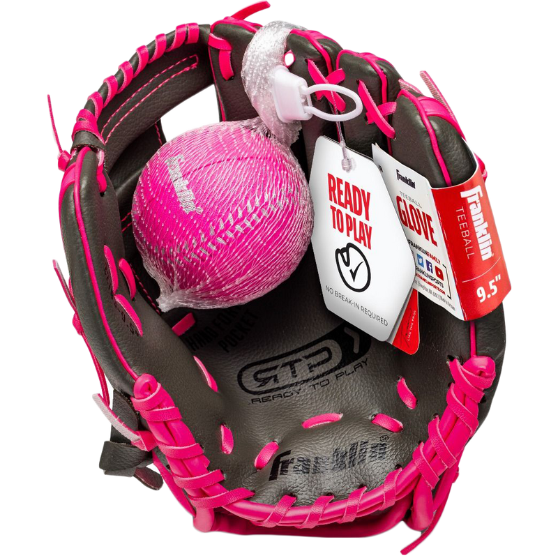 Youth RTP 9.5" T-Ball Glove - Left Hand Throw, Franklin Sports Youth RTP 9.5" T-Ball Glove - Left Hand Throw