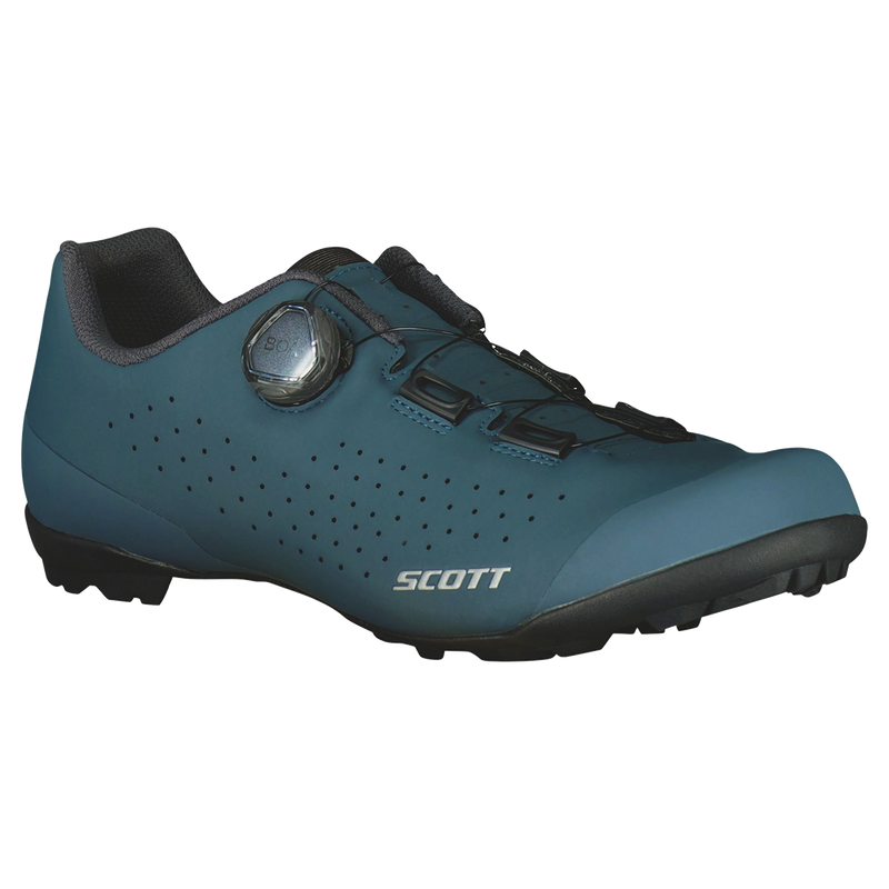 Men's SCO Shoe Gravel Pro, Scott Bikes Men's SCO Shoe Gravel Pro Matt Blue/Dark Grey Alt View Toe Box