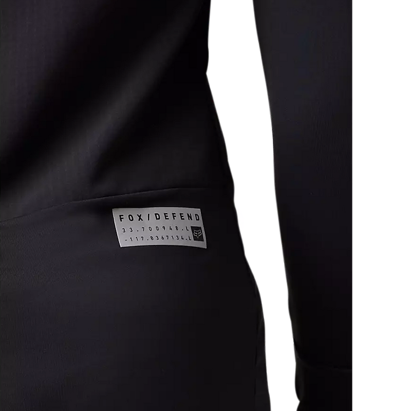 Women's Defend Thermal Jersey, Fox head Women's Defend Thermal Jersey black back logo