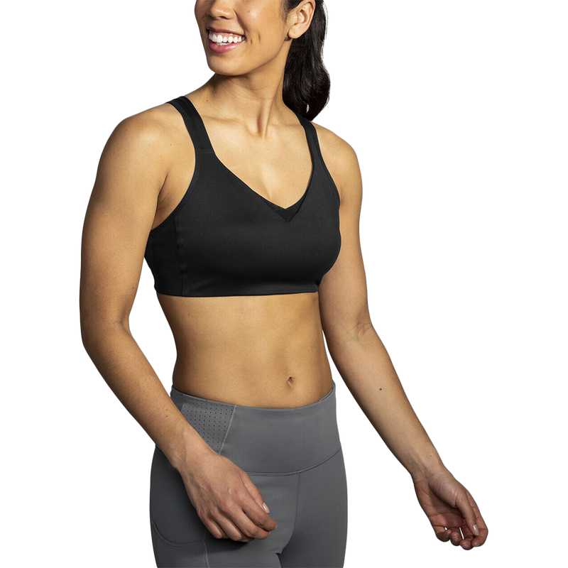 Women's Drive Convertible Run Bra, Brooks Women's Drive Convertible Run Bra 001-Black