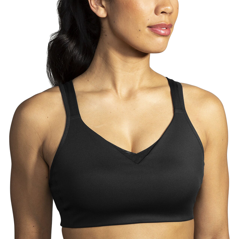 Women's Drive Convertible Run Bra, Brooks Women's Drive Convertible Run Bra 001-Black