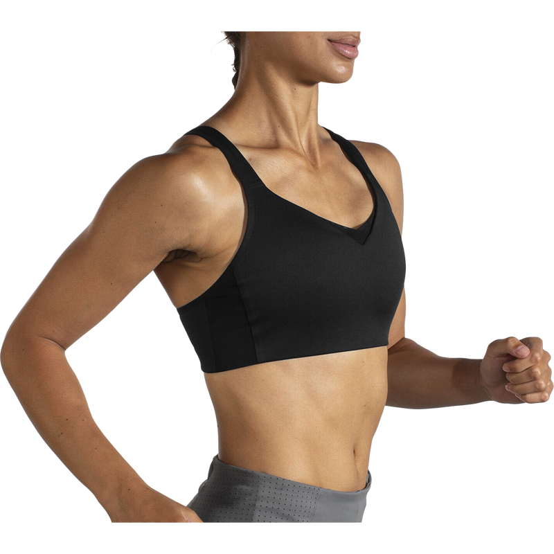Women's Drive Convertible Run Bra, Brooks Women's Drive Convertible Run Bra 001-Black
