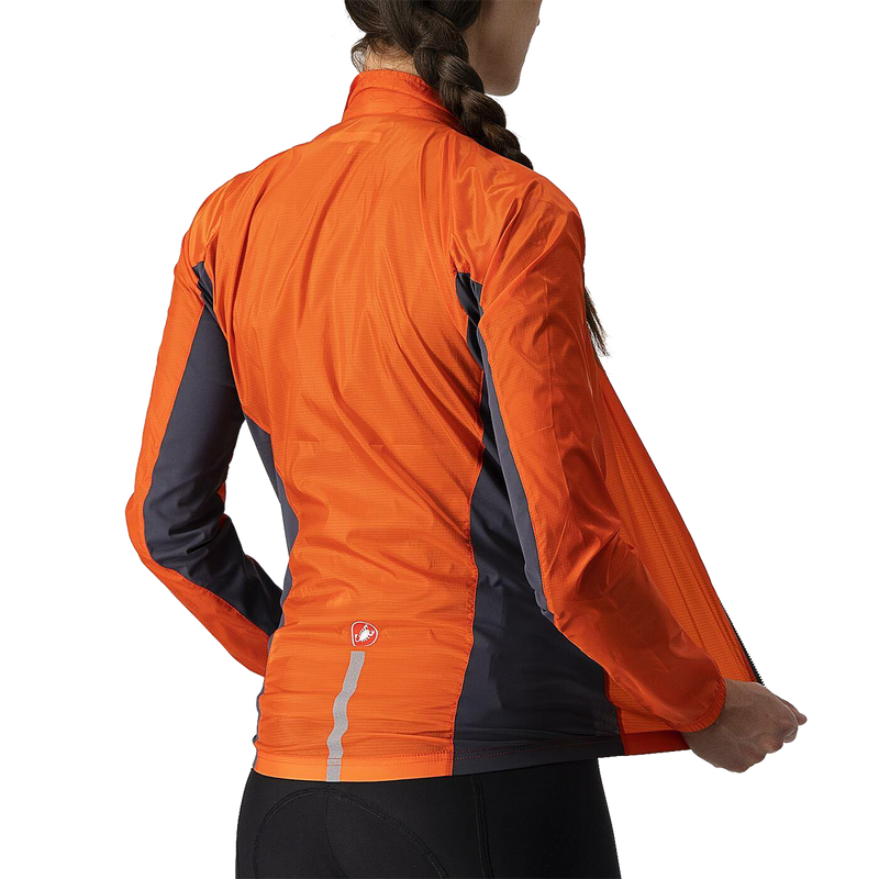 Women's Squadra Stretch Jacket, Castelli Women's Squadra Stretch Jacket Fiery Red/Dark Gray