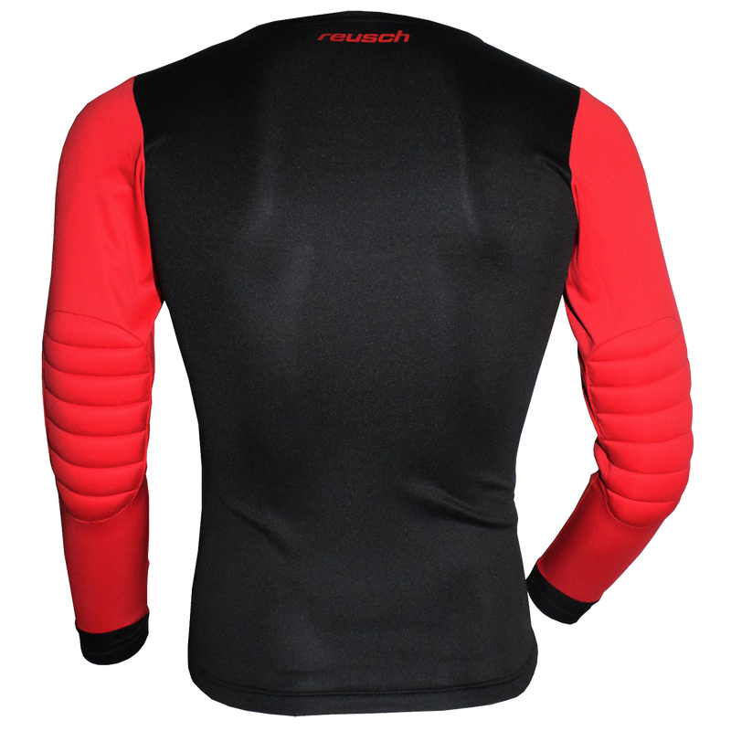 Men's Match II Padded Goal Keeper Jersey, Reusch Men's Match II Padded Goal Keeper Jersey 3302-Red/Black Alt View Back
