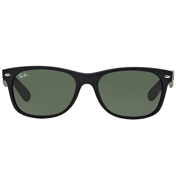 New Wayfarer - Matte Black/Green alternate view