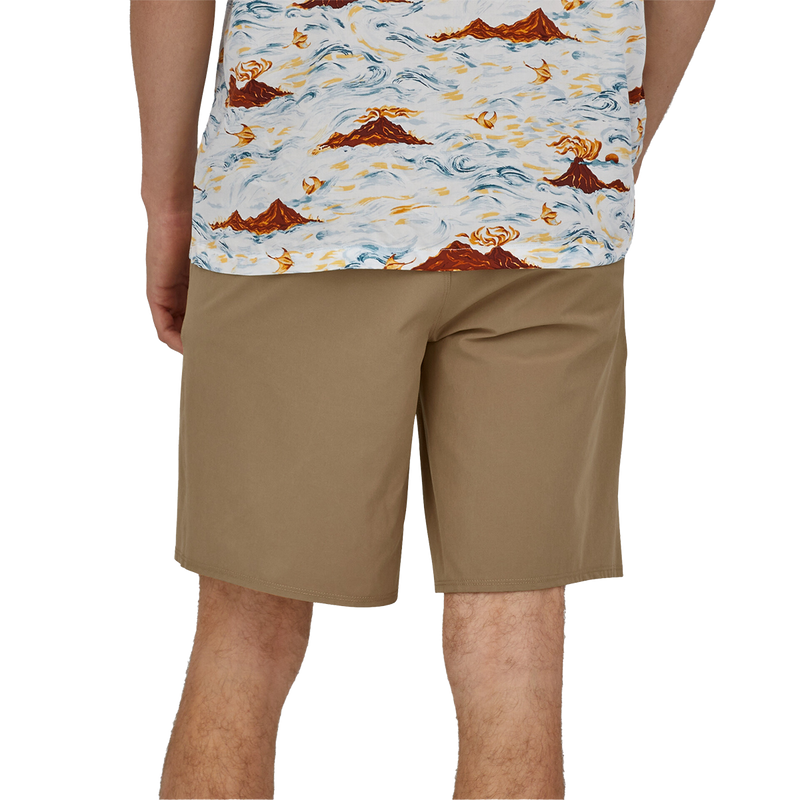 Men's Hydropeak Hybrid Walk Short, Patagonia Men's Hydropeak Hybrid Walk Short MJVK-Mojave Khaki on model back