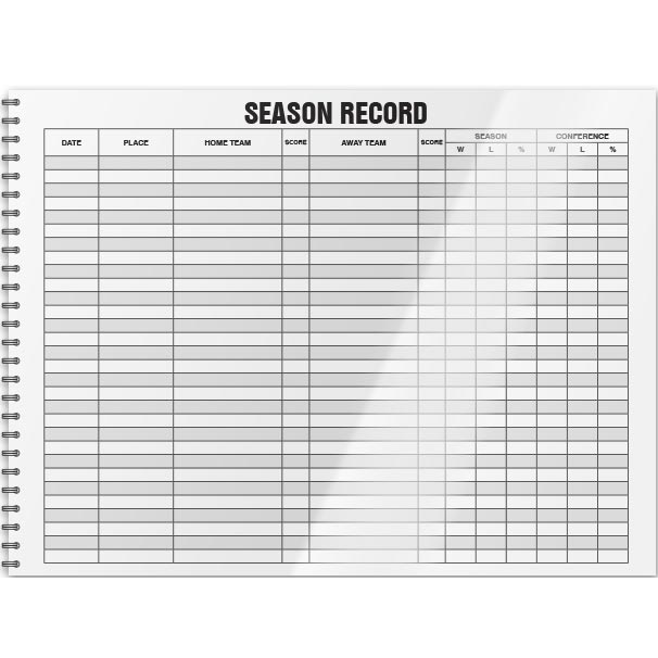 Basketball Scorebook alternate view