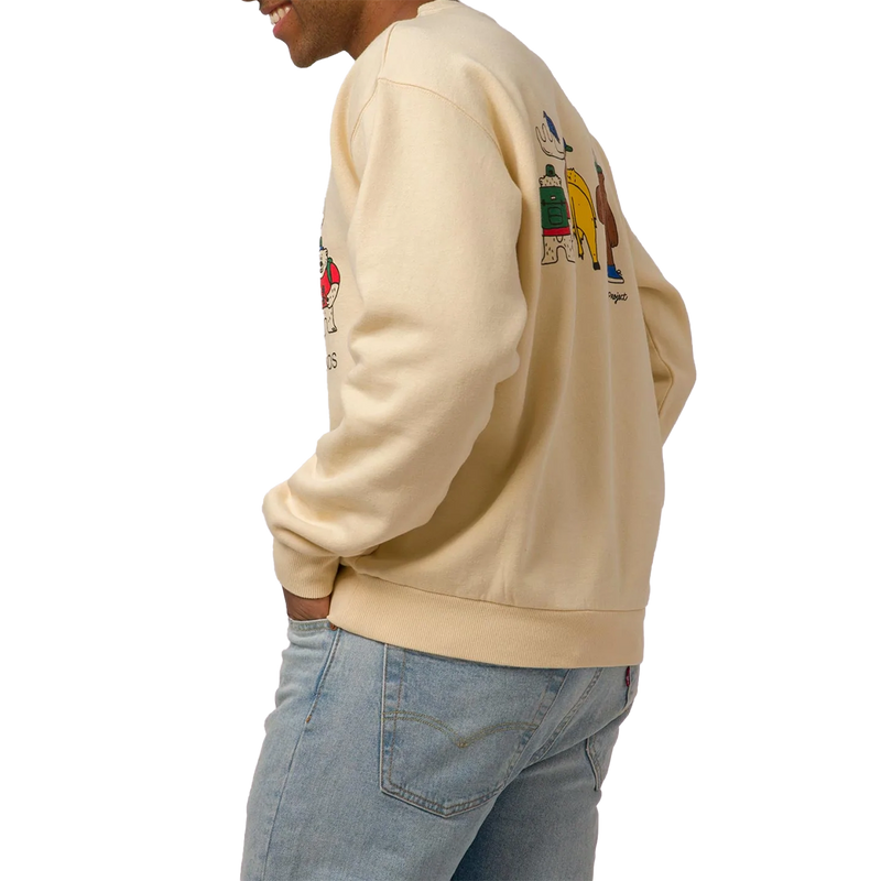 Adventure With Friends Crewneck, Parks Project Adventure With Friends Crewneck Sand side
