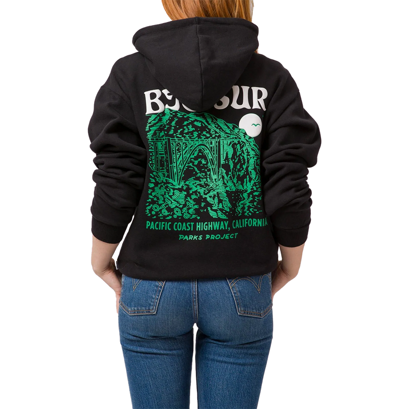 Big Sur Puff Print Bridges Hoodie, Parks Project Big Sur Puff Print Bridges Hoodie black