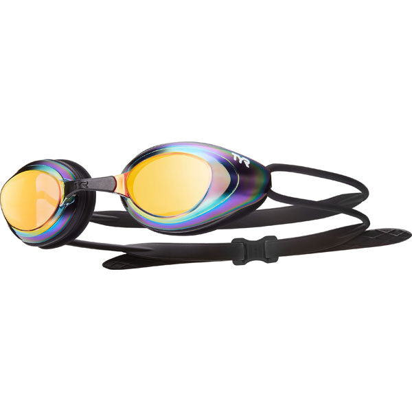 TYR Black Hawk Racing Mirrored - Gold/Metal Rainbow/Black 223-Gold/Metal Rainbow/Black