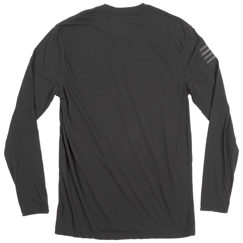 Men's Blend Long Sleeve Tech Tee, Fasthouse Men's Blend Long Sleeve Tech Tee Black Alt View Back