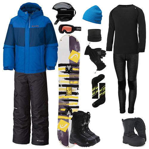The Works Package w/ Bibs - Boy's Snowboard alternate view