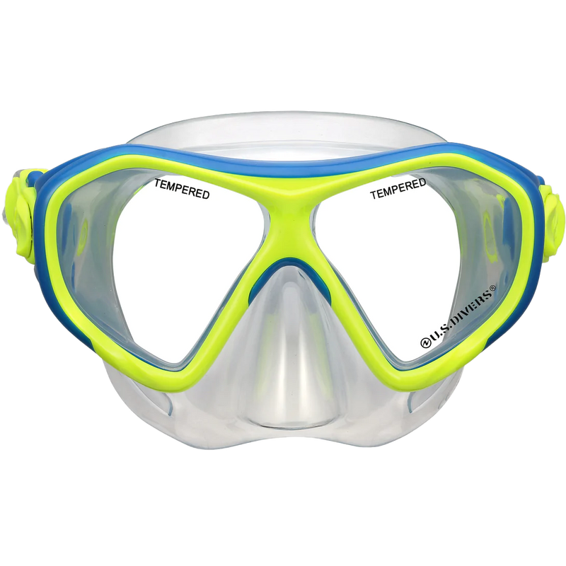 Dorado JR Set, US Divers Dorado JR Set Blue/Bright Green mask