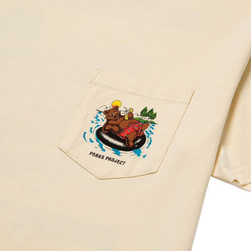 Men's Escape to Nature Bear Float Pocket Tee, Parks Project Men's Escape to Nature Bear Float Pocket Tee Natural front pocket