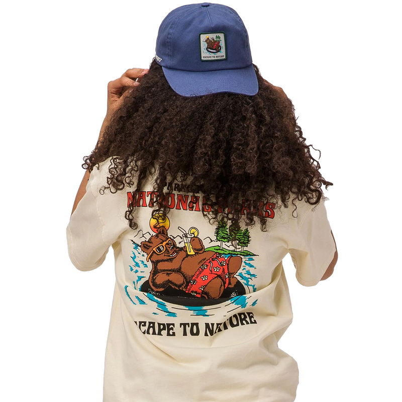 Men's Escape to Nature Bear Float Hat, Parks Project Escapte to Nature Bear Float Hat Navy back