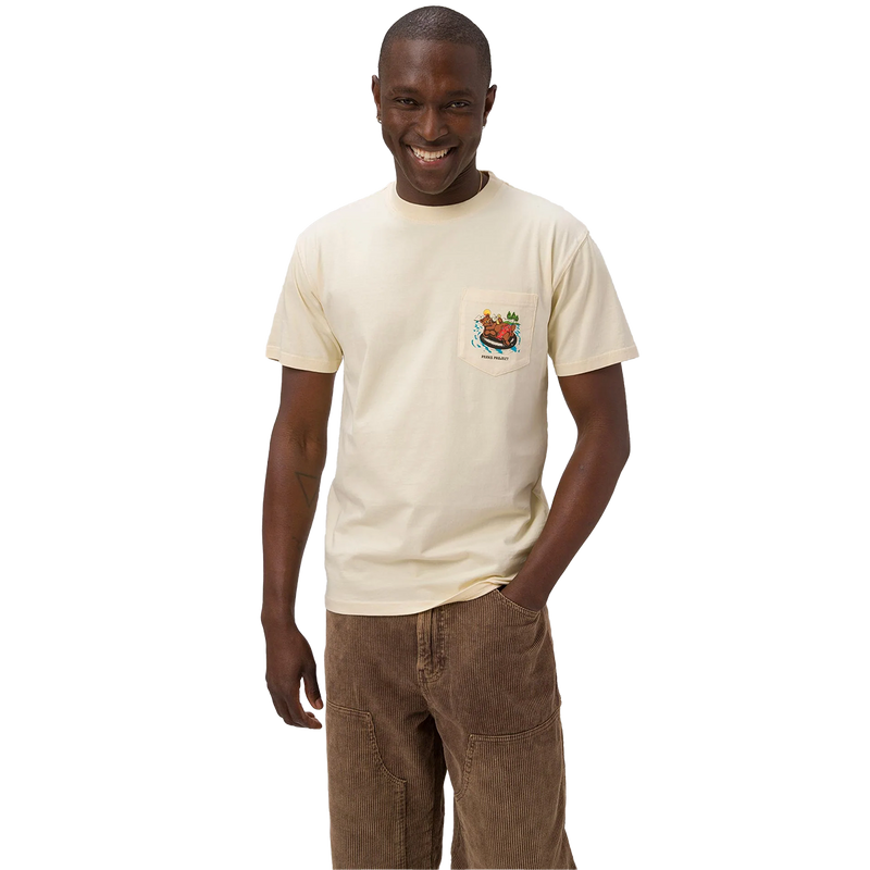 Men's Escape to Nature Bear Float Pocket Tee, Parks Project Men's Escape to Nature Bear Float Pocket Tee Natural front