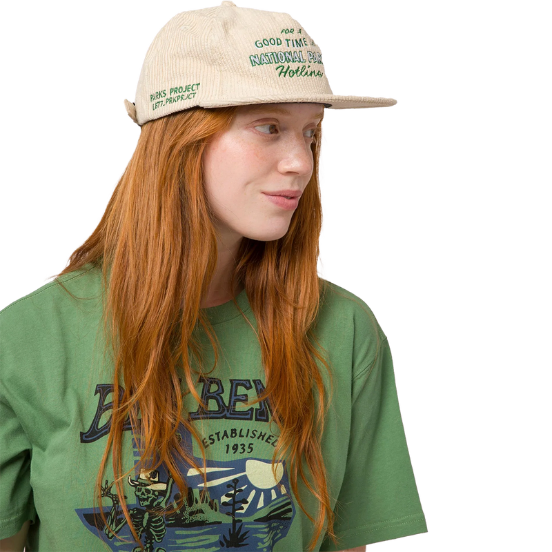 For a Good Time Cord Hat, Parks Project For a Good Time Cord Hat Khaki side