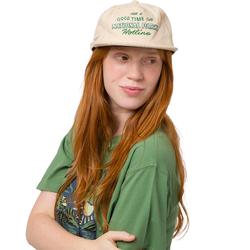 For a Good Time Cord Hat, Parks Project For a Good Time Cord Hat Khaki on model