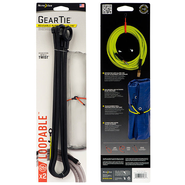 Gear Tie Loop, Black - 24