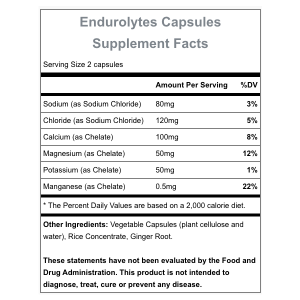 Endurolytes (120 Capsules) alternate view