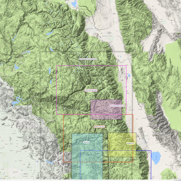 Kings Canyon High Country, Tom Harrison Maps Kings Canyon High Country