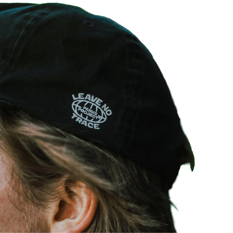 Men's Leave No Track Pack It Out Hat, Parks Project Men's Leave No Track Pack It Out Hat Black left side logo