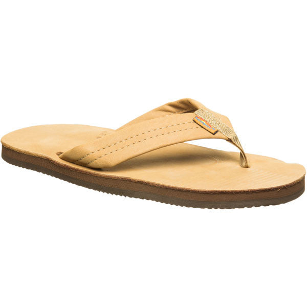 Men's Premium Leather Wide Strap, Rainbow Sandals Men's Premium Leather Wide Strap Sierra Brown