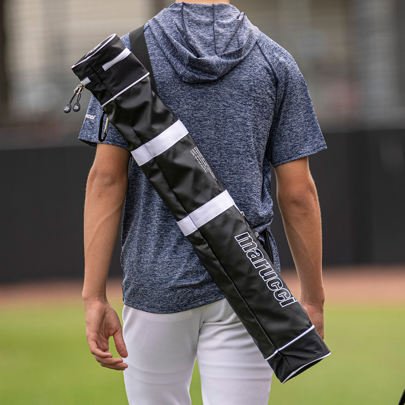 Bat Quiver, Marucci Sports Bat Quiver Black on model