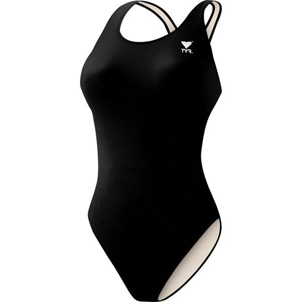 TYR Women's TYReco Lycra Solid Maxfit - Black