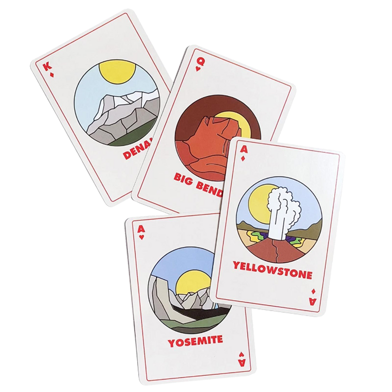 Minimalist National Park Playing Cards, Parks Project Minimalist National Park Playing Cards