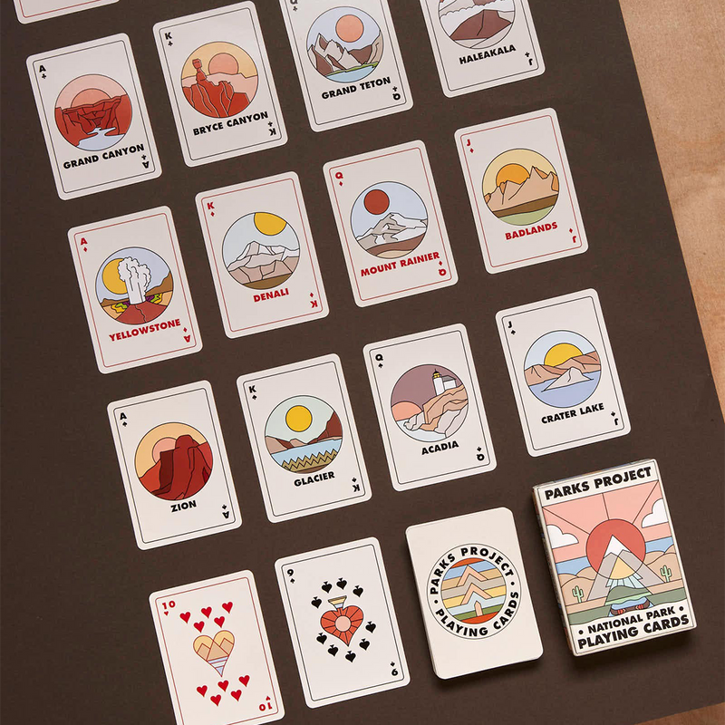 Minimalist National Park Playing Cards, Parks Project Minimalist National Park Playing Cards