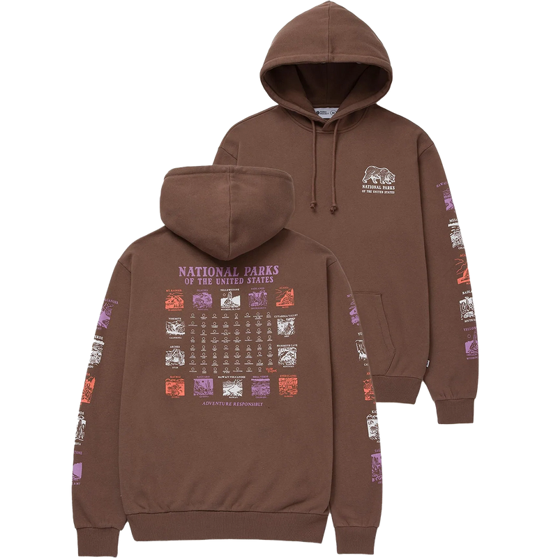 National Parks Pictograms Fill In Hoodie, Featured Image