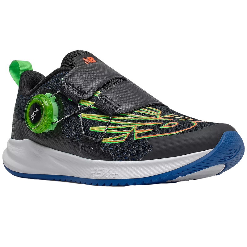 Youth FuelCore Reveal BOA (10.5-13.5), New Balance Youth FuelCore Reveal BOA (10.5-13.5) Blk/Lsr Blu/Dyn/Hi-lite