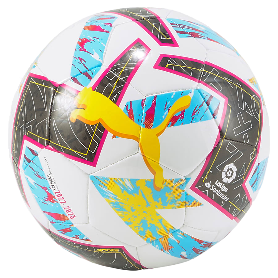 Puma La Liga 1 Accelerate Mini Ball 01-White/Beetroot