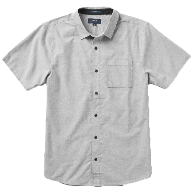 Roark Men's Well Worn Organic Short Sleeve in Smoke