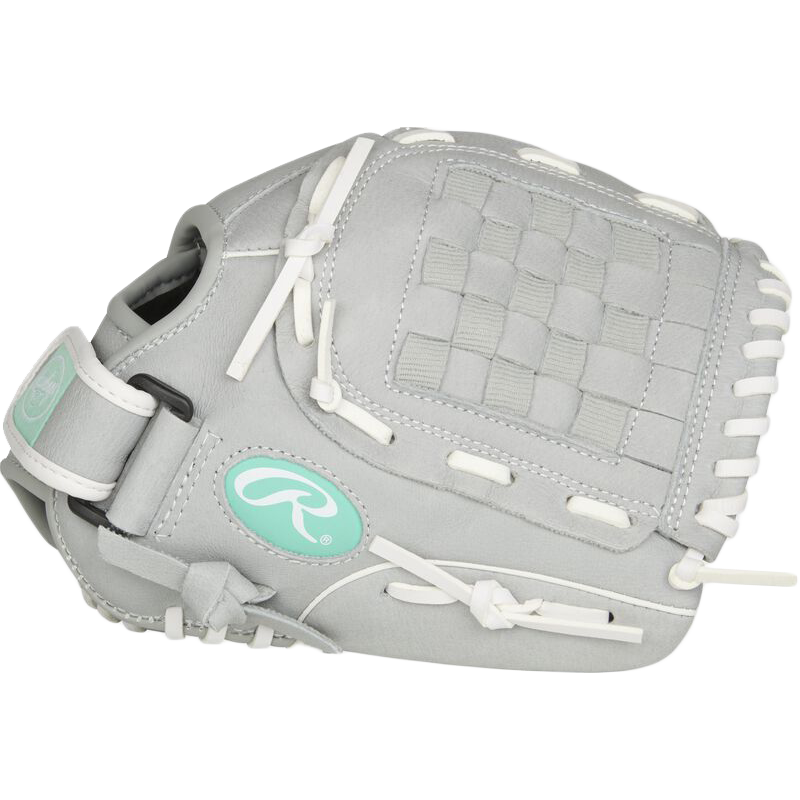 Youth Sure Catch Fastpitch 11" Basket Web Glove, Rawlings Sure Catch 11" FP Basket Web - Right-Hand Throw Grey