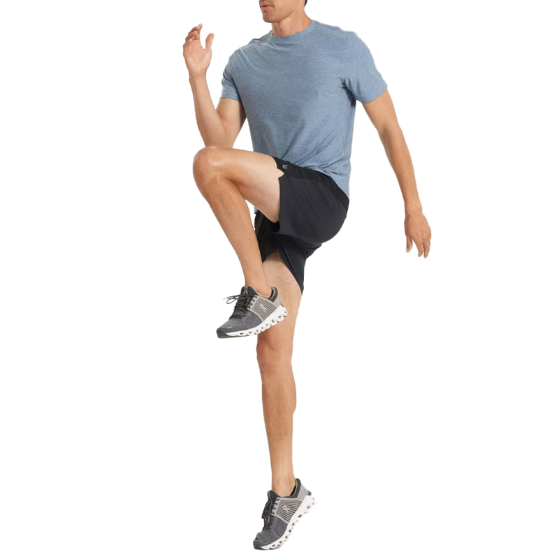 Men's Course Run Short, Vuori Men's Course Run Short BLK-Black Alt View Model