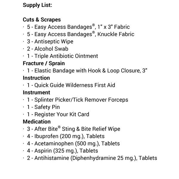 Mountain Day Tripper Lite Medical Kit alternate view