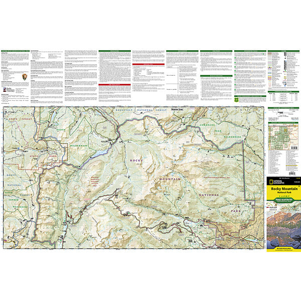 Rocky Mountain National Park Map, National Geographic Maps Rocky Mountain National Park Map