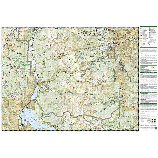 Rocky Mountain National Park Map alternate view