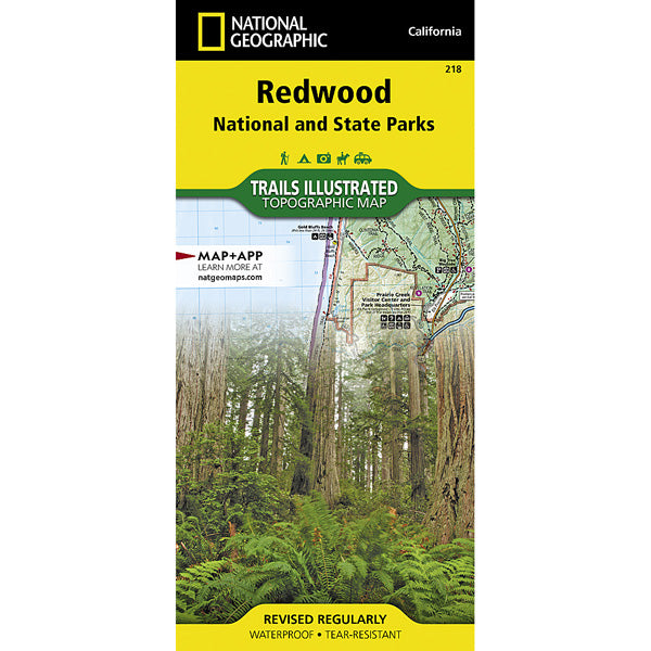 Redwood National and State Parks Map alternate view