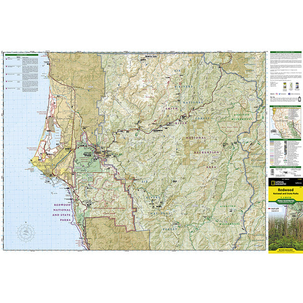 Redwood National and State Parks Map alternate view