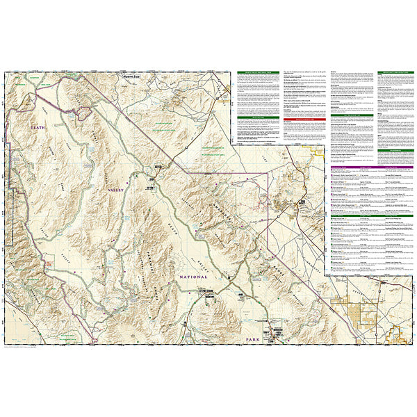 Death Valley National Park Map alternate view