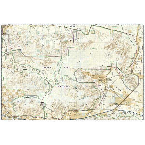 Joshua Tree National Park Map, National Geographic Maps Joshua Tree National Park Map