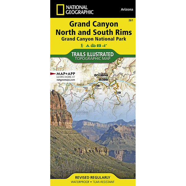 Grand Canyon National Park Map alternate view