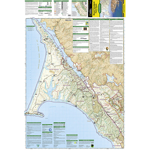 Mount Tamalpais, Point Reyes Map alternate view